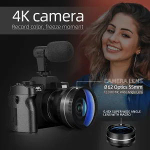 Imagen del producto La Mejor Cámara Digital fascinante para Fotografías 4K | Compra online en Tiendafiable