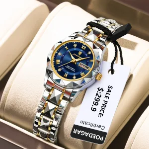 Imagen Del Producto Reloj Luminoso De Lujo Para Mujer Con Pulsera De Acero | Compra Online En Tiendafiable
