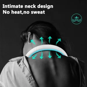 Imagen del producto Mini ventilador de cuello portátil sin aspas: frescura sin límites | Compra online en Tiendafiable