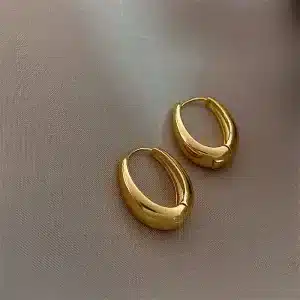 Imagen Informativa: Joyas De Lujo Para Dama: Aros Sencillos De Metal Para Dama | Tiendafiable